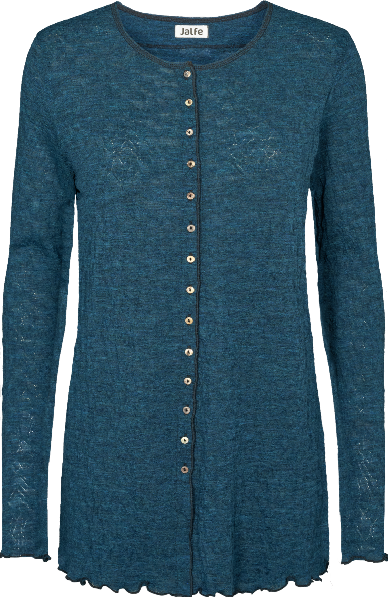 Cardigan jacquard merino